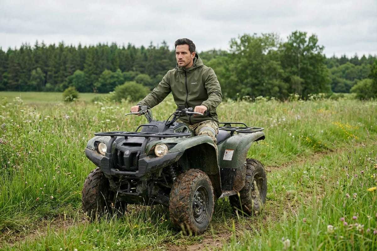 Softshell jackets for ATV rides